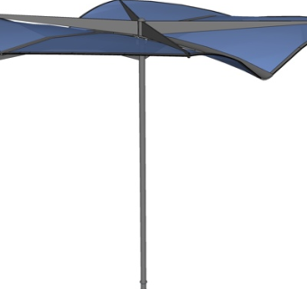 现代遮阳伞su模型