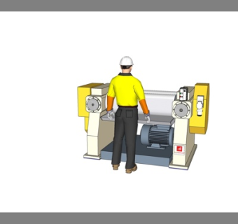 现代工业机床su模型