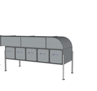 工业风排风管道su模型