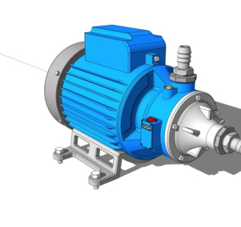 工业风金属发动机su模型