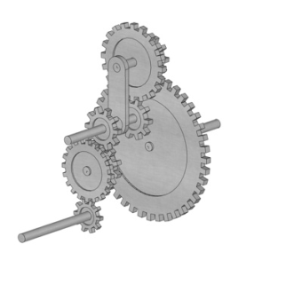 工业风齿轮su模型