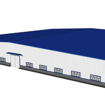 现代厂房建筑su模型
