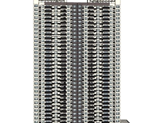 <em>现代</em>高层<em>公寓</em>楼su模型