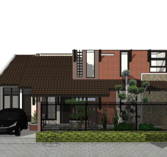 现代独栋别墅su模型