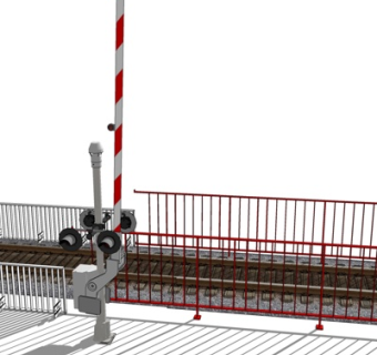 现代高铁轨道su模型