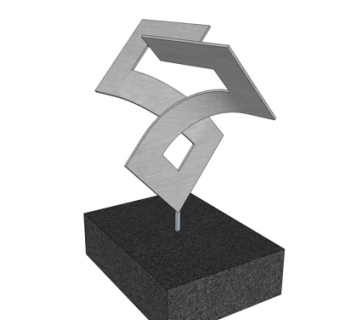 现代艺术雕塑摆件su模型