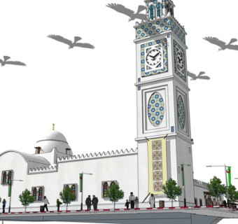 欧式钟塔su模型