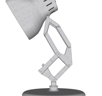 工业风金属台灯su模型