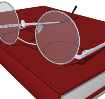 现代蛤蟆眼镜su模型