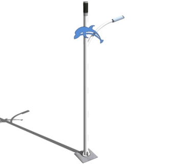 现代金属路灯su模型