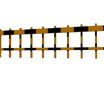 现代拦车杆su模型