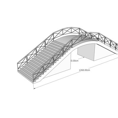 现代拱桥su模型