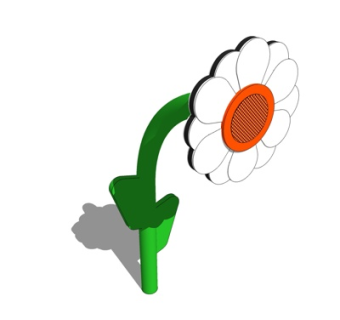 现代向日葵摆件su模型