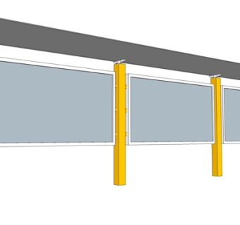 现代宣传栏su模型