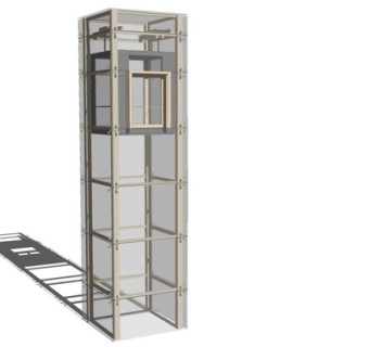 现代观光电梯su模型