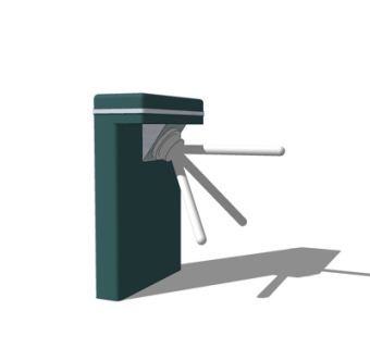 现代金属门闸su模型