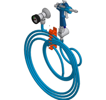 现代洗车水枪su模型