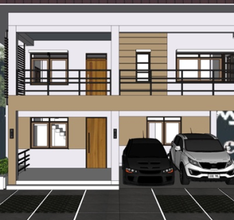 现代独栋别墅su模型