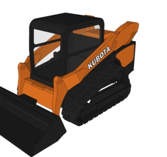 现代推土机su模型