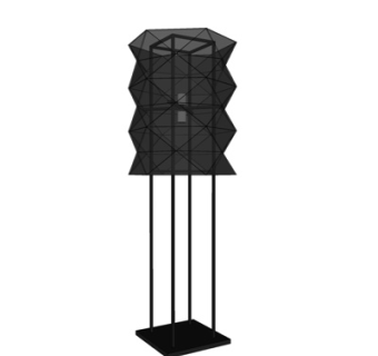 现代金属落地灯su模型