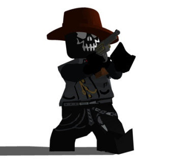 现代海盗人物手办su模型