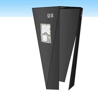 现代路标指示牌su模型