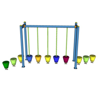 现代儿童游乐设施su模型