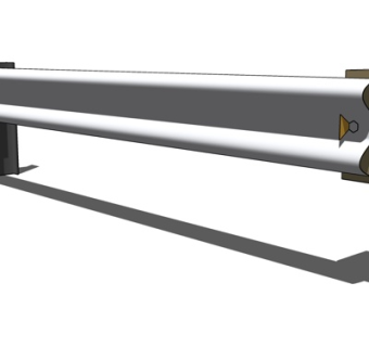 现代高速护栏su模型