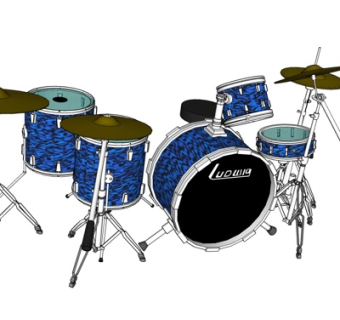 现代架子鼓su模型