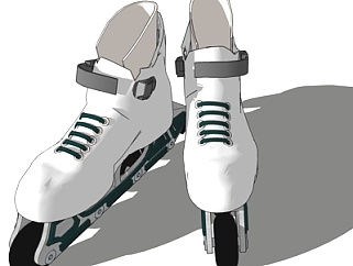 现代轮滑鞋su模型