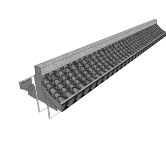 中式屋檐su模型