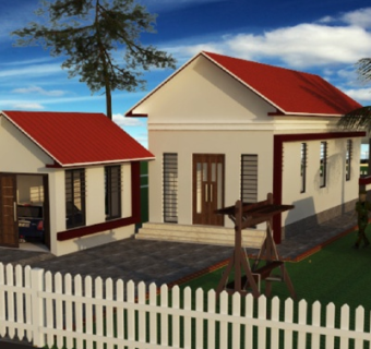 美式乡村别墅su模型