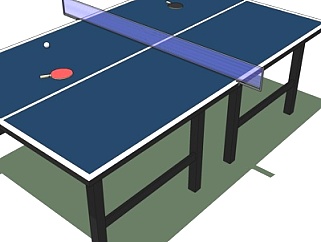 现代<em>乒乓球桌</em>su模型