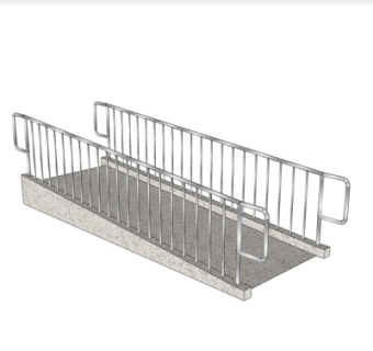 现代金属护栏su模型