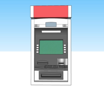 现代自动取款机su模型