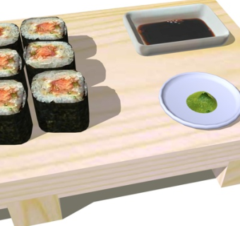 日式寿司su模型