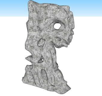 自然风太湖石su模型