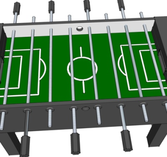 现代桌上足球su模型