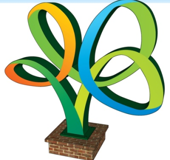 现代树形雕塑小品su模型