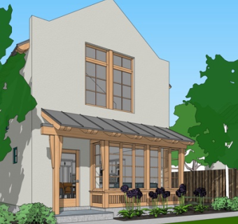 现代独栋别墅su模型