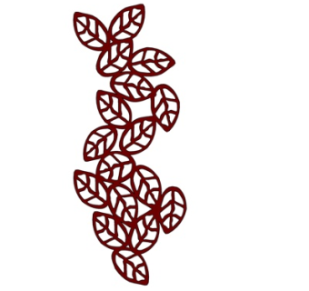 现代树叶雕塑小品su模型