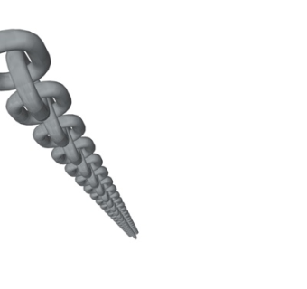 工业风铁链su模型