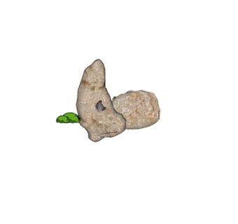 自然风石头小品su模型