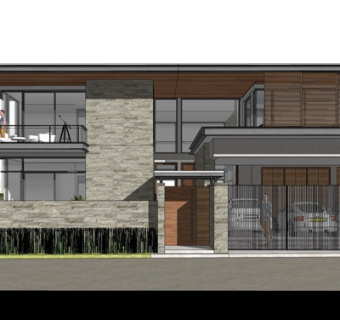 现代独栋别墅su模型