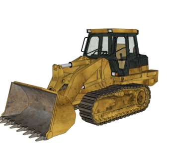 现代推土机su模型
