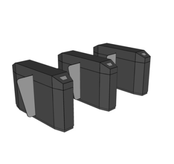 现代刷卡闸门su模型