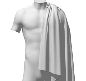 现代人物雕塑su模型