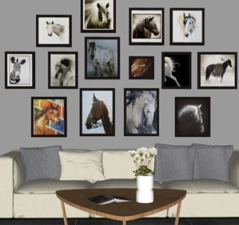 现代布艺多人沙发su模型