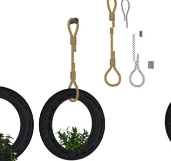 工业风汽车轮胎su模型