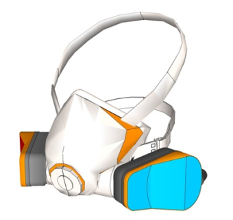 现代防尘口罩su模型